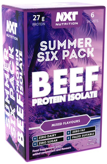 NXT Nutrition Beef Protein Isolate Summer Six Pack | 6 x 30g Sachets