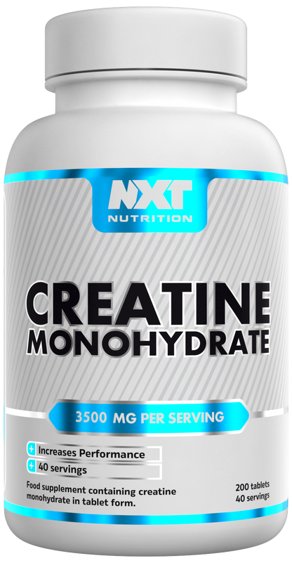 NXT Nutrition Creatine Monohydrate 200 Tablets | 3,500mg per Serving | 40 Servings