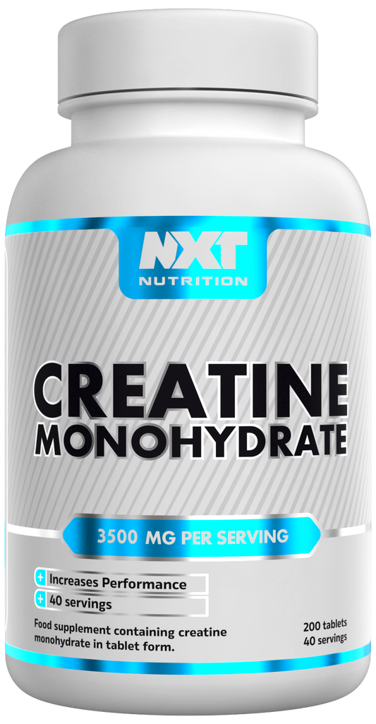 NXT Nutrition Creatine Monohydrate 200 Tablets | 3,500mg per Serving | 40 Servings