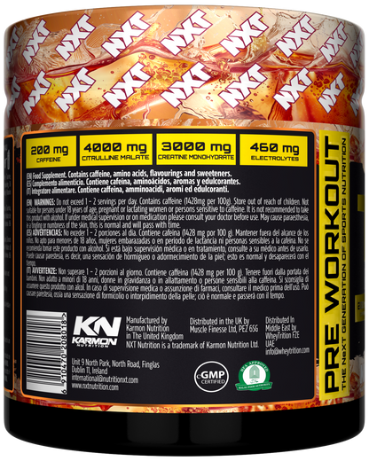 NXT Nutrition TNT Nuclear Pre Workout | 420g | 30 Servings