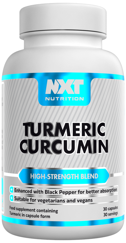 NXT Nutrition Turmeric Curcumin 30 Capsules | 450mg Turmeric | Black Pepper | Vegan