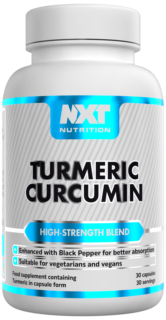 NXT Nutrition Turmeric Curcumin 30 Capsules | 450mg Turmeric | Black Pepper | Vegan