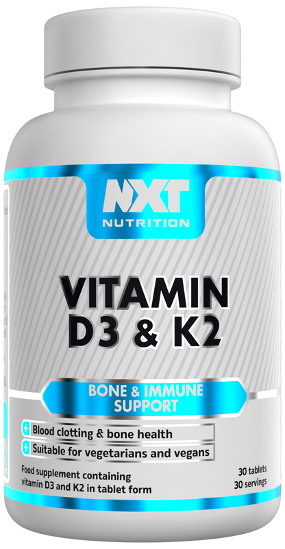 NXT Nutrition Vitamin D3 & K2 | 30 Tablets | 4000 IU | Vegan