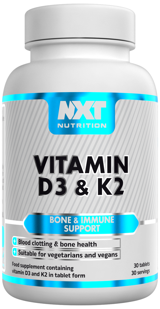 NXT Nutrition Vitamin D3 & K2 | 30 Tablets | 4000 IU | Vegan