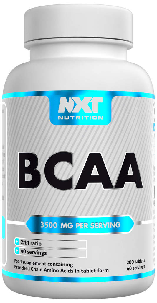 NXT Nutrition BCAA 2:1:1 | 200 Tablets | 3500mg Per Serving | 40 Servings