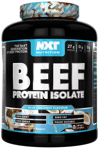 NXT Nutrition Beef Protein Isolate 1.8kg | 90g Protein Per 100g | 29 Flavours