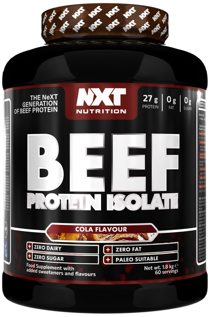 NXT Nutrition Beef Protein Isolate 1.8kg | 90g Protein Per 100g | 29 Flavours