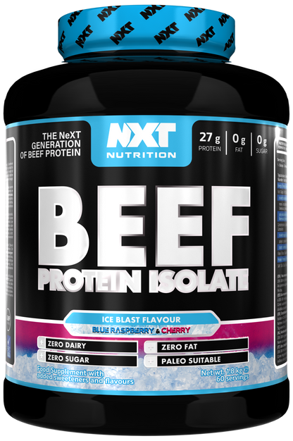 NXT Nutrition Beef Protein Isolate 1.8kg | 90g Protein Per 100g | 29 Flavours