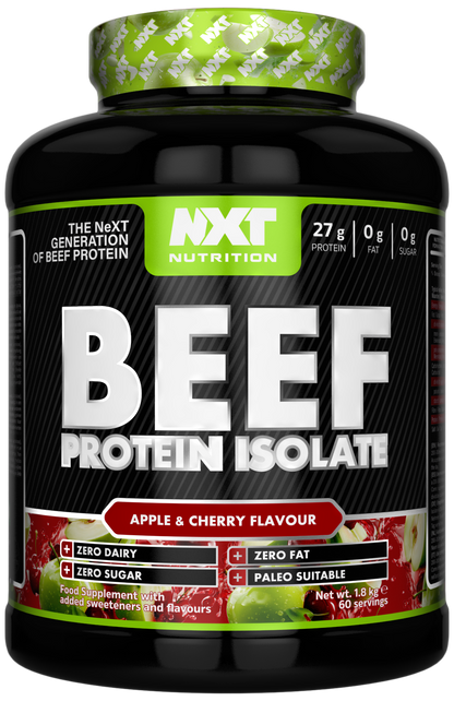 NXT Nutrition Beef Protein Isolate 1.8kg | 90g Protein Per 100g | 29 Flavours
