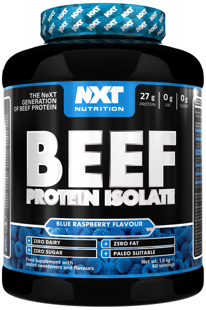 NXT Nutrition Beef Protein Isolate 1.8kg | 90g Protein Per 100g | 29 Flavours