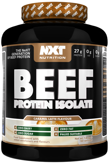 NXT Nutrition Beef Protein Isolate 1.8kg | 90g Protein Per 100g | 29 Flavours