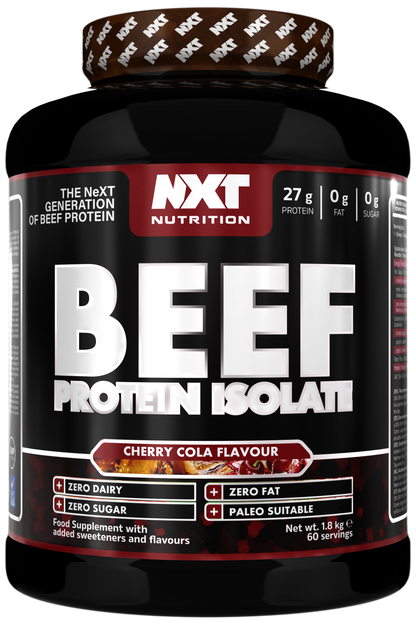 NXT Nutrition Beef Protein Isolate 1.8kg | 90g Protein Per 100g | 29 Flavours