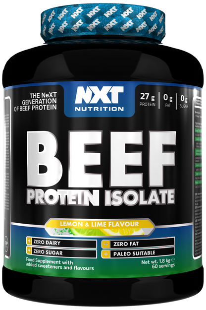 NXT Nutrition Beef Protein Isolate 1.8kg | 90g Protein Per 100g | 29 Flavours