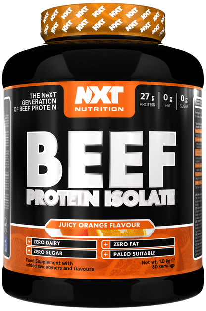 NXT Nutrition Beef Protein Isolate 1.8kg | 90g Protein Per 100g | 29 Flavours