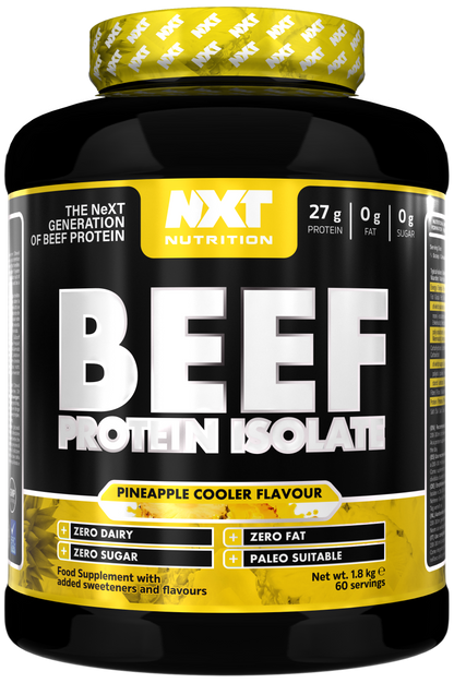 NXT Nutrition Beef Protein Isolate 1.8kg | 90g Protein Per 100g | 29 Flavours