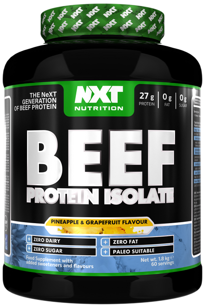 NXT Nutrition Beef Protein Isolate 1.8kg | 90g Protein Per 100g | 29 Flavours