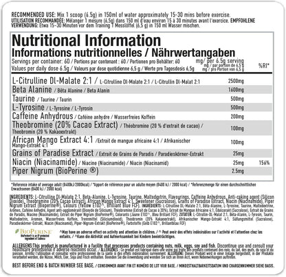 Per4m Energy Pre Workout 390g