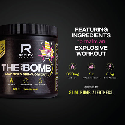 Reflex Nutrition The Muscle Bomb Pre-Workout 400g | Twizzle Lolly