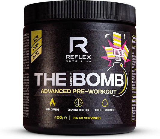 Reflex Nutrition The Muscle Bomb Pre-Workout 400g | Twizzle Lolly I Dated 10/2026