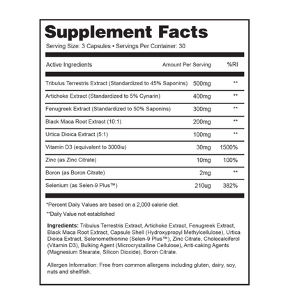 Gaspari Nutrition Viradex XT Test Support | 90 Capsules