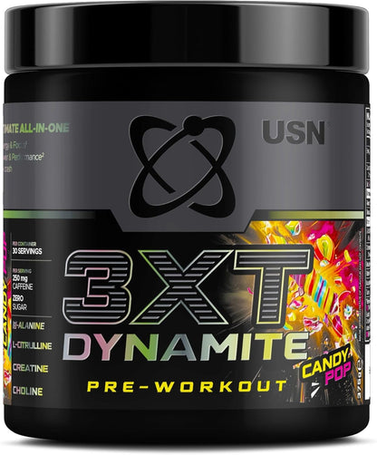 USN 3XT Dynamite Pre-Workout 375g Dated 31/05/2026| Creatine, Citrulline & Caffeine