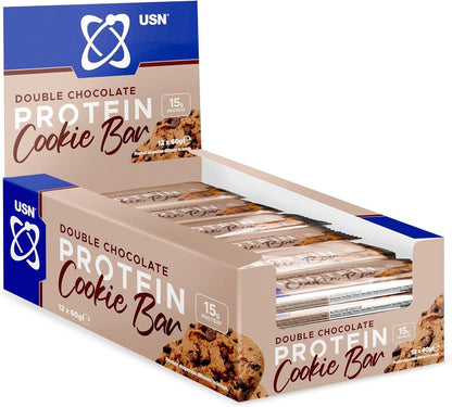 USN Trust Cookie Bar 12x60g | 15g Protein | 3 Flavours | High Protein Snack