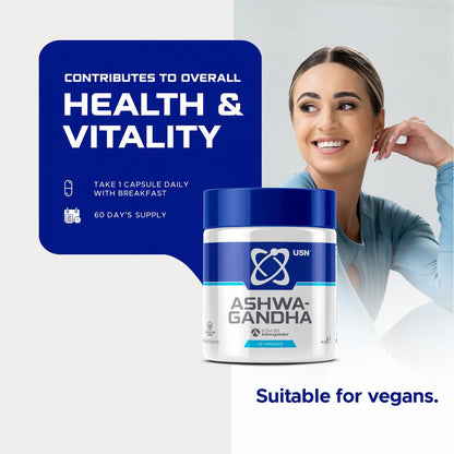 USN Ashwagandha KSM-66 - 60 Capsules