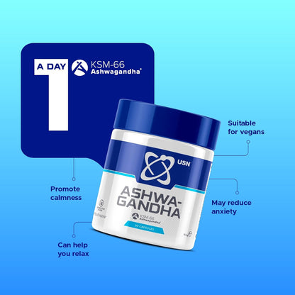 USN Ashwagandha KSM-66 - 60 Capsules
