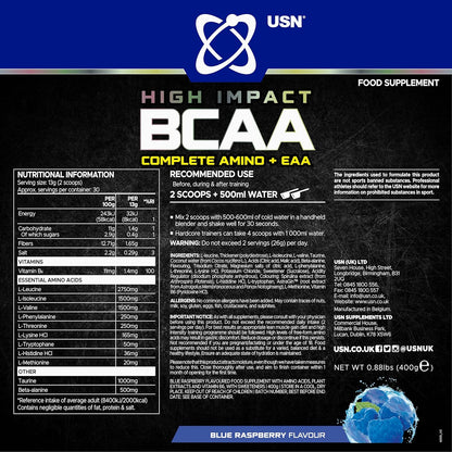 USN BCAA Complete Amino + EAA | 6,500mg EAAs, BCAAs & AstraGin™
