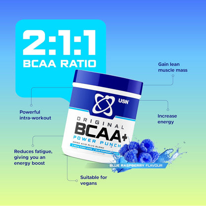USN BCAA Power Punch 400g | Amino Acids + Glutamine + Citrulline
