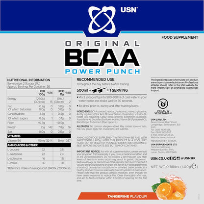 USN BCAA Power Punch 400g | Amino Acids + Glutamine + Citrulline