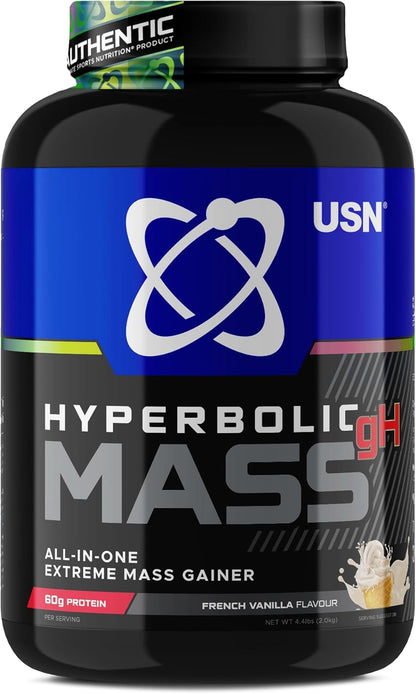 USN Hyperbolic Mass 2kg | Mass Gainer | High Calorie Protein Shake