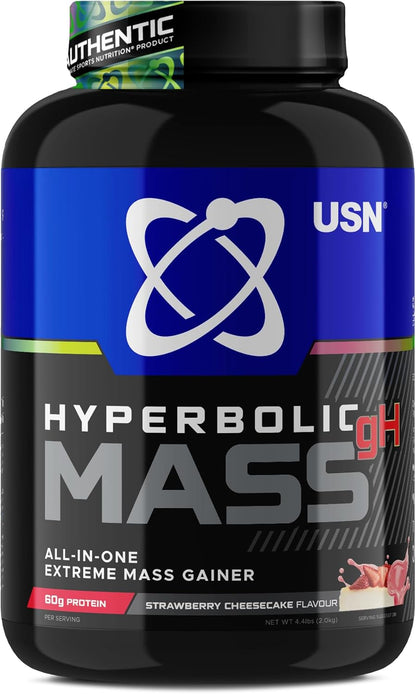 USN Hyperbolic Mass 2kg | Mass Gainer | High Calorie Protein Shake