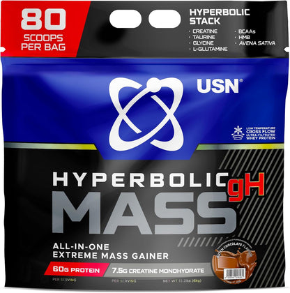 USN Hyperbolic Mass 6kg | Mass Gainer | 1190kcal | 63g Protein