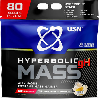 USN Hyperbolic Mass 6kg | Mass Gainer | 1190kcal | 63g Protein