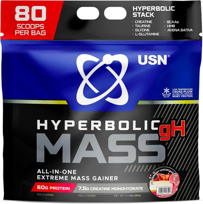 USN Hyperbolic Mass 6kg | Mass Gainer | 1190kcal | 63g Protein