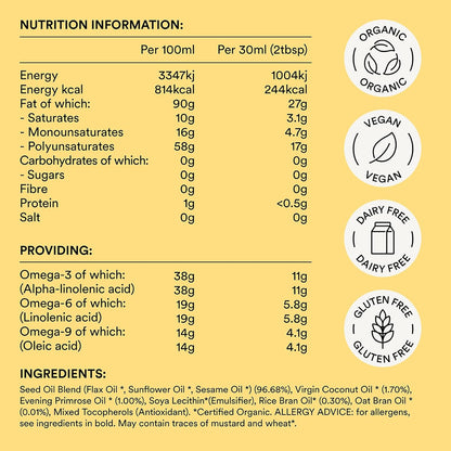 Udos Choice Ultimate Oil Blend 500ml -Best Before Date: 28/10/2024