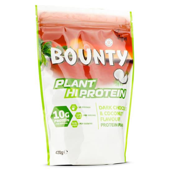 Bounty Plant Hi Protein Powder 420g - Dark Chocolate short dated offer price - Premium vegan from Ultimate Fitness 4u - Just $9.99! Shop now at Ultimate Fitness 4u