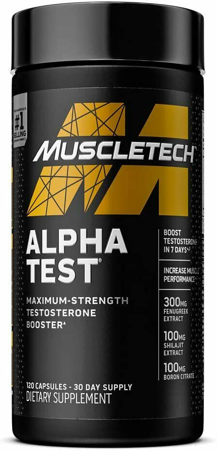 Muscletech Alpha Test 120 capsules - Testosterone Booster