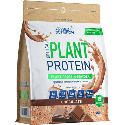 Applied Nutrition Critical Plant Protein 450g | 24g Vegan Protein | 3 Flavours