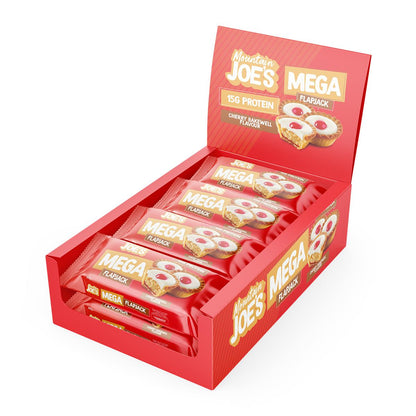 Mountain Joe's Mega Flapjack 12x100g | 15g Protein | 4 Flavours | High Protein Oat Bar