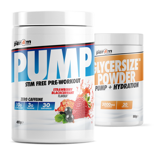 Per4m Pump Stim Free Pre Workout with Glycersize