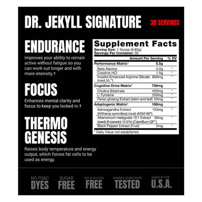 ProSupps Dr. Jekyll Signature Stim-Free Pre-Workout 30 Servings