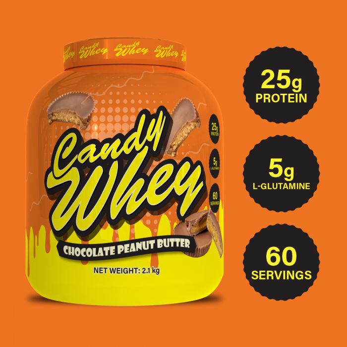Candy Whey 2.1kg - Premium Protein from Health Supplements UK - Just $34.99! Shop now at Ultimate Fitness 4u