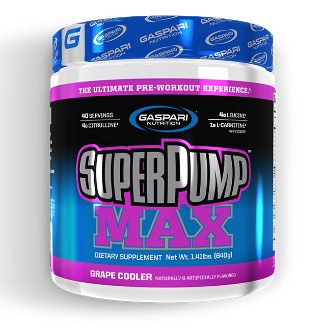 Gaspari SuperPump Max 640g - 40 Servings - Premium Pre Workout from Health Supplements Online - Just $34.99! Shop now at Ultimate Fitness 4u