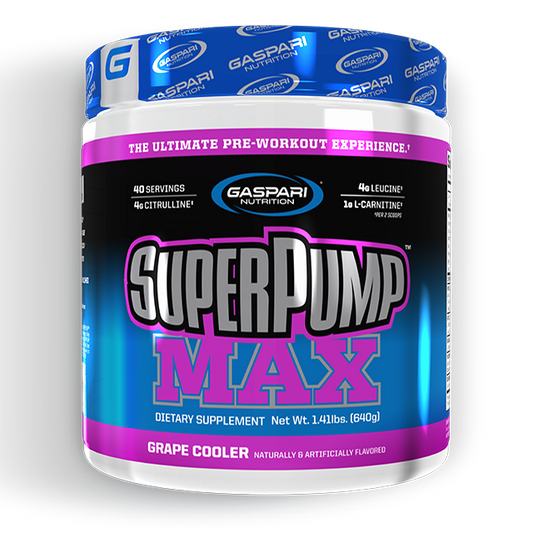 Gaspari SuperPump Max 640g - 40 Servings - Premium Pre Workout from Health Supplements Online - Just $34.99! Shop now at Ultimate Fitness 4u