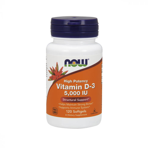 NOW Vitamin D-3 5000 IU - Premium Vitamins & Minerals from Health Supplements UK - Just $12.99! Shop now at Ultimate Fitness 4u