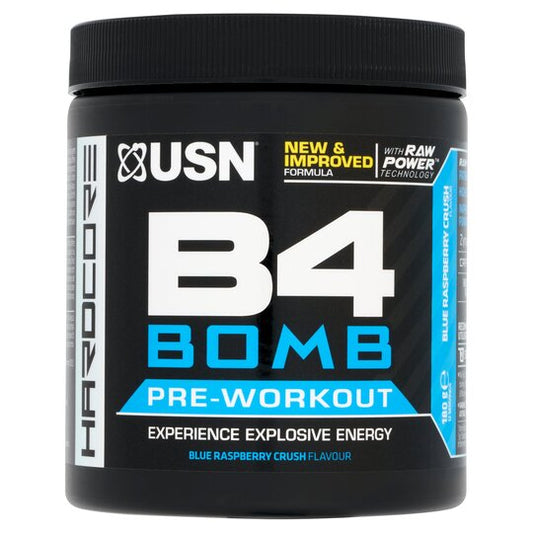 USN B4 Bomb 180g Pre-workout  - SAVE £8.00 - Premium Pre Workout from Health Supplements UK - Just $9.99! Shop now at Ultimate Fitness 4u