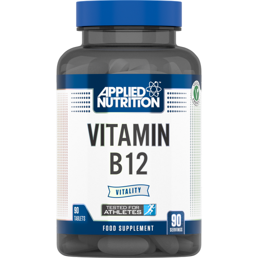 Applied Nutrition Vitamin B-12  - 90 veggie tablets - Premium Health Supplement from Health Supplements UK - Just $9.99! Shop now at Ultimate Fitness 4u