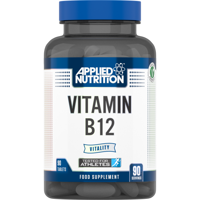 Applied Nutrition Vitamin B-12  - 90 veggie tablets - Premium Health Supplement from Health Supplements UK - Just $9.99! Shop now at Ultimate Fitness 4u